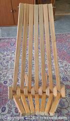 MaxSold Auction: Stigall solid wood folding Adirondack chair  - Toronto (Ontario, Canada) PARTNER MANAGED Reseller Online Auction - Queen Street West.