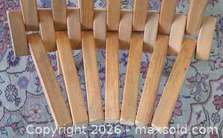 MaxSold Auction: Stigall solid wood folding Adirondack chair  - Toronto (Ontario, Canada) PARTNER MANAGED Reseller Online Auction - Queen Street West.