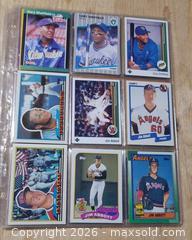 MaxSold Auction: Vintage Baseball Card Lot — 35+ 1988–1990s Topps/Fleer/Donruss - Toronto (Ontario, Canada) PARTNER MANAGED Reseller Online Auction - Queen Street West.