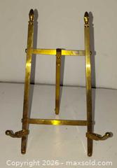 MaxSold Auction: Brass Plate Holder Stand Made in Taiwan  - Walworth (New York, USA) SELLER MANAGED Downsizing Online Auction - High Street