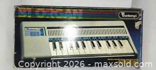 MaxSold Auction: Vintage 1985 bontempi B1 musical keyboard  - Walworth (New York, USA) SELLER MANAGED Downsizing Online Auction - High Street