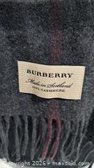 MaxSold Auction: Burberry Giant Check Cashmere Narrow Standard Scarf (New Without Tag) - Markham (Ontario, Canada) SELLER MANAGED Downsizing Online Auction - Major Mackenzie Drive East