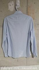 MaxSold Auction: Isaia Cotton Linen Pinstripe Button Up Shirt FITS Medium  - Markham (Ontario, Canada) SELLER MANAGED Downsizing Online Auction - Major Mackenzie Drive East