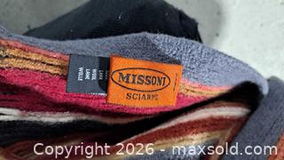 MaxSold Auction: Missoni Wool Winter Scarf (Narrow Standard)   - Markham (Ontario, Canada) SELLER MANAGED Downsizing Online Auction - Major Mackenzie Drive East