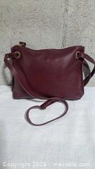 MaxSold Auction: Roots Canada Small Leather Crossbody Bag  - Markham (Ontario, Canada) SELLER MANAGED Downsizing Online Auction - Major Mackenzie Drive East