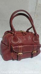 MaxSold Auction: Vintage Roots Canada Medium Leather Boston Bag - Markham (Ontario, Canada) SELLER MANAGED Downsizing Online Auction - Major Mackenzie Drive East