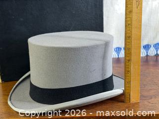MaxSold Auction: Antique Bond & Co, London - Top Hat + Original Box - Hamilton (Ontario, Canada) SELLER MANAGED Estate Sale Online Auction - Gertrude Street
