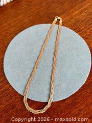 MaxSold Auction: Sterling Silver 'Tri-Tone' Weave Necklace - Hamilton (Ontario, Canada) SELLER MANAGED Estate Sale Online Auction - Gertrude Street