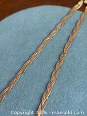 MaxSold Auction: Sterling Silver 'Tri-Tone' Weave Necklace - Hamilton (Ontario, Canada) SELLER MANAGED Estate Sale Online Auction - Gertrude Street