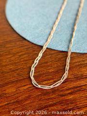 MaxSold Auction: Vintage Sterling Silver 'Weave' Necklace - Hamilton (Ontario, Canada) SELLER MANAGED Estate Sale Online Auction - Gertrude St.