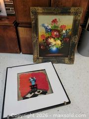 MaxSold Auction: Pair of Framed Floral Still Life Wall Art (Oil & Mixed Media) - Hamilton (Ontario, Canada) SELLER MANAGED Reseller Online Auction - East Avenue North