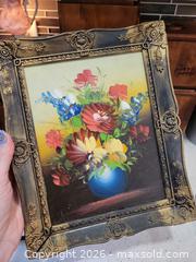 MaxSold Auction: Pair of Framed Floral Still Life Wall Art (Oil & Mixed Media) - Hamilton (Ontario, Canada) SELLER MANAGED Reseller Online Auction - East Avenue North