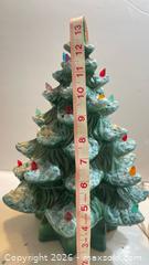 MaxSold Auction: Rare Collectible Ceramic Light Up Frosted Christmas Tree w/stand  - Toronto (Ontario, Canada) SELLER MANAGED Estate Sale Online Auction -  Saunders Road