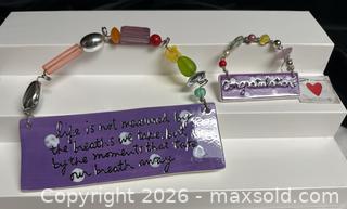 MaxSold Auction: Department 56 Sandra Magsamen Collection Ceramic Plaques - Campbell (California, USA) SELLER MANAGED Downsizing Online Auction - Dell Avenue 