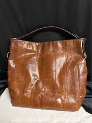 MaxSold Auction: Nino Bossi Brown Leather Handbag – Classic Shoulder Bag - Campbell (California, USA) SELLER MANAGED Downsizing Online Auction - Dell Avenue 