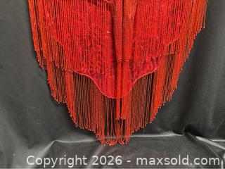 MaxSold Auction: RED Sequin Glass Rose Beaded & Sequin Lace Collar Shoulder Shrug Shawl Applique Wrap Western Rodeo - Campbell (California, USA) SELLER MANAGED Downsizing Online Auction - Dell Avenue 