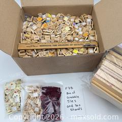 MaxSold Auction: Box of Scrabble Tiles and Stands - Bremerton (Washington, USA) SELLER MANAGED Estate Sale Online Auction - Burwell Street