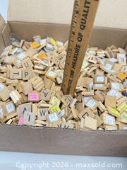 MaxSold Auction: Box of Scrabble Tiles and Stands - Bremerton (Washington, USA) SELLER MANAGED Estate Sale Online Auction - Burwell Street