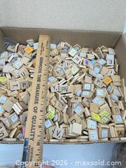 MaxSold Auction: Box of Scrabble Tiles and Stands - Bremerton (Washington, USA) SELLER MANAGED Estate Sale Online Auction - Burwell Street