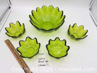 MaxSold Auction: Lotus Bowl Set - Bremerton (Washington, USA) SELLER MANAGED Estate Sale Online Auction - Burwell Street