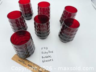 MaxSold Auction: Ruby Red Bubble Glasses - Bremerton (Washington, USA) SELLER MANAGED Estate Sale Online Auction - Burwell Street