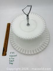 MaxSold Auction: Silvercrest 2 Tier Tidbit Tray - Bremerton (Washington, USA) SELLER MANAGED Estate Sale Online Auction - Burwell Street