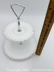 MaxSold Auction: Silvercrest 2 Tier Tidbit Tray - Bremerton (Washington, USA) SELLER MANAGED Estate Sale Online Auction - Burwell Street