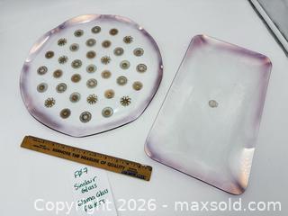 MaxSold Auction: Sinclair Glass - Glama Glass Platters - Bremerton (Washington, USA) SELLER MANAGED Estate Sale Online Auction - Burwell Street