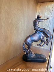 MaxSold Auction: Bronze-Tone Resin Western Cowboy Horse Figurine, Small - Surprise (Arizona, USA) PARTNER MANAGED Estate Sale Online Auction - W Tuscany Way