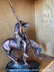 MaxSold Auction: Bronze Look Indigenous American Equestrian Figurine on Oval Base - Surprise (Arizona, USA) PARTNER MANAGED Estate Sale Online Auction - W Tuscany Way