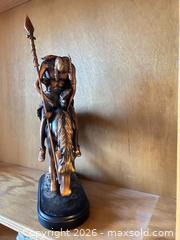 MaxSold Auction: Bronze Look Indigenous American Equestrian Figurine on Oval Base - Surprise (Arizona, USA) PARTNER MANAGED Estate Sale Online Auction - W Tuscany Way
