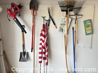 MaxSold Auction: Garden/Yard Tools Lot — Shovel, Rakes, Shears, Broom, Blower - Surprise (Arizona, USA) PARTNER MANAGED Estate Sale Online Auction - W Tuscany Way