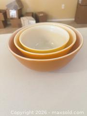 MaxSold Auction: Pyrex Glass Mixing Bowl Set, 7+ Pieces - Surprise (Arizona, USA) PARTNER MANAGED Estate Sale Online Auction - W Tuscany Way