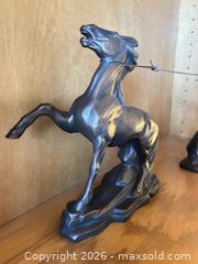 MaxSold Auction: Two-Piece Bronze-Finish Resin Western Horse Figurine Set (Medium) - Surprise (Arizona, USA) PARTNER MANAGED Estate Sale Online Auction - W Tuscany Way