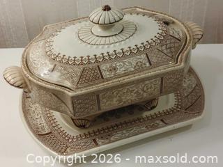 MaxSold Auction: 19th Century Brownhills Pottery Tureen - Nanaimo (British Columbia, Canada) SELLER MANAGED Downsizing Online Auction - Fillinger Crescent