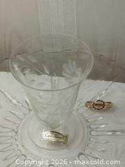 MaxSold Auction: Mid-Century W.J. Hughes Cornflower Glassware - Nanaimo (British Columbia, Canada) SELLER MANAGED Downsizing Online Auction - Fillinger Crescent