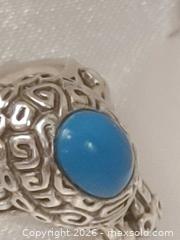 MaxSold Auction: Sterling Silver Turtle Ring With Turquoise Stone - Nanaimo (British Columbia, Canada) SELLER MANAGED Downsizing Online Auction - Fillinger Crescent