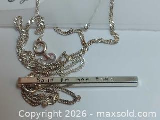 MaxSold Auction: Two Sterling Silver Hallmarked 925 Necklaces - Nanaimo (British Columbia, Canada) SELLER MANAGED Downsizing Online Auction - Fillinger Crescent