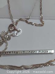 MaxSold Auction: Two Sterling Silver Hallmarked 925 Necklaces - Nanaimo (British Columbia, Canada) SELLER MANAGED Downsizing Online Auction - Fillinger Crescent