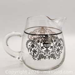 MaxSold Auction: 2 Vintage Silver Overlay Glass Pieces Pitcher & Handled Bowl - St. Catharines (Ontario, Canada) SELLER MANAGED Reseller Online Auction - Winfield Court