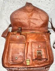 MaxSold Auction: Genuine Leather Crossbody Satchel – Brass Hardware – Multi Pocket - St. Catharines (Ontario, Canada) SELLER MANAGED Reseller Online Auction - Winfield Court
