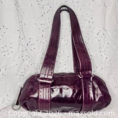 MaxSold Auction: Latico Genuine Leather Y2K Shoulder Bag – Deep Purple - St. Catharines (Ontario, Canada) SELLER MANAGED Reseller Online Auction - Winfield Court