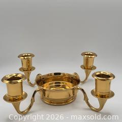 MaxSold Auction: PartyLite Discontinued Winchester Lacquered Brass Candelabra - St. Catharines (Ontario, Canada) SELLER MANAGED Reseller Online Auction - Winfield Court