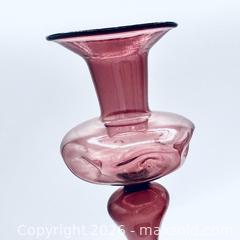 MaxSold Auction: Studio Art Hand-Blown Glass Bud & Pitcher Vases (Pair) - St. Catharines (Ontario, Canada) SELLER MANAGED Reseller Online Auction - Winfield Court