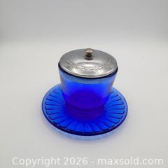 MaxSold Auction: Vintage 30s Macbeth-Evans Petalware Cobalt Condiment Cup - St. Catharines (Ontario, Canada) SELLER MANAGED Reseller Online Auction - Winfield Court