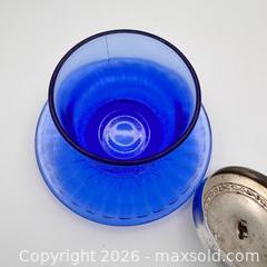 MaxSold Auction: Vintage 30s Macbeth-Evans Petalware Cobalt Condiment Cup - St. Catharines (Ontario, Canada) SELLER MANAGED Reseller Online Auction - Winfield Court