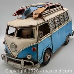 MaxSold Auction: Vintage VW Style Decorative Metal Beach Bum Van  - St. Catharines (Ontario, Canada) SELLER MANAGED Reseller Online Auction - Winfield Court