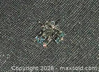 MaxSold Auction: 1CT Blue Moissanite Earrings, Marked 925, W/GRAs - Oshawa (Ontario, Canada) SELLER MANAGED Downsizing Online Auction - Coyston Drive