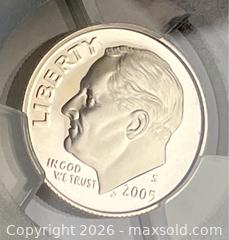 MaxSold Auction: 2005-S USA 10 Cent Coin, Graded - Oshawa (Ontario, Canada) SELLER MANAGED Downsizing Online Auction - Coyston Drive