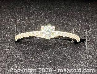 MaxSold Auction: .30CT Moissanite Ring, Marked 925, GRA - Oshawa (Ontario, Canada) SELLER MANAGED Downsizing Online Auction - Coyston Drive